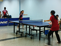 滬港澳高校才藝大聯歡活動: 中大學生參加乒乓球賽